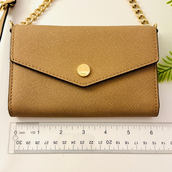 Michael Kors Brown Leather Crossbody Handbag Wallet - Picture 6 of 12